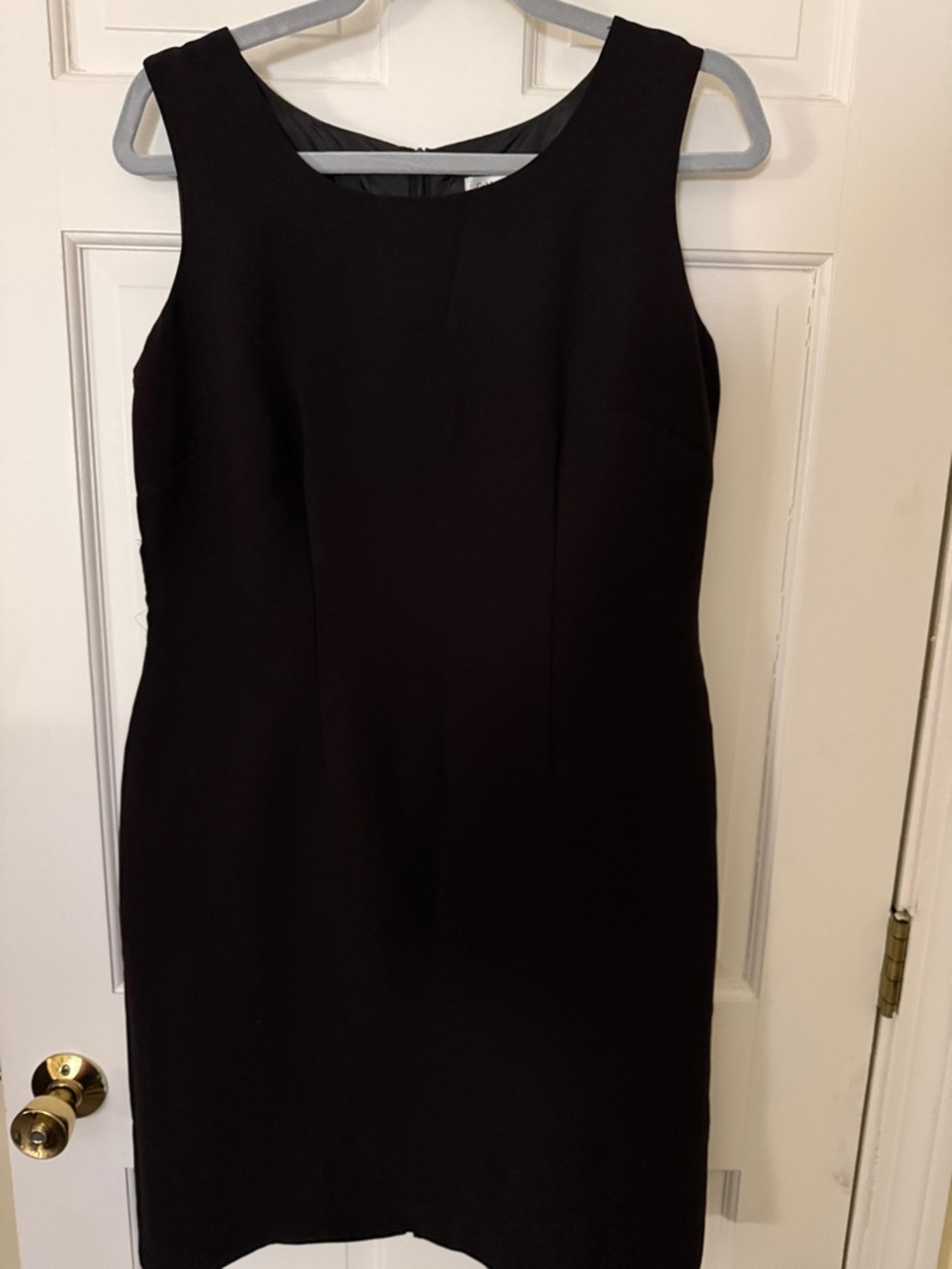 Coldwater Creek Brown Sleeveless Midi Sheath Dress